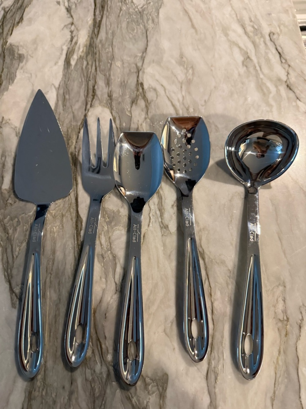 All clad Stainless Steel buffet Serving utensil set